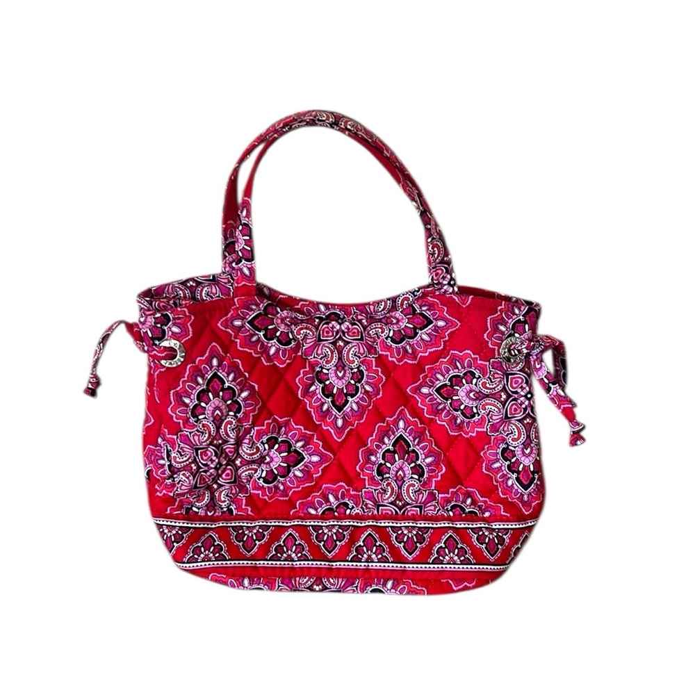 Vera Bradley Frankly Scarlett Red Pink Black Small Purse